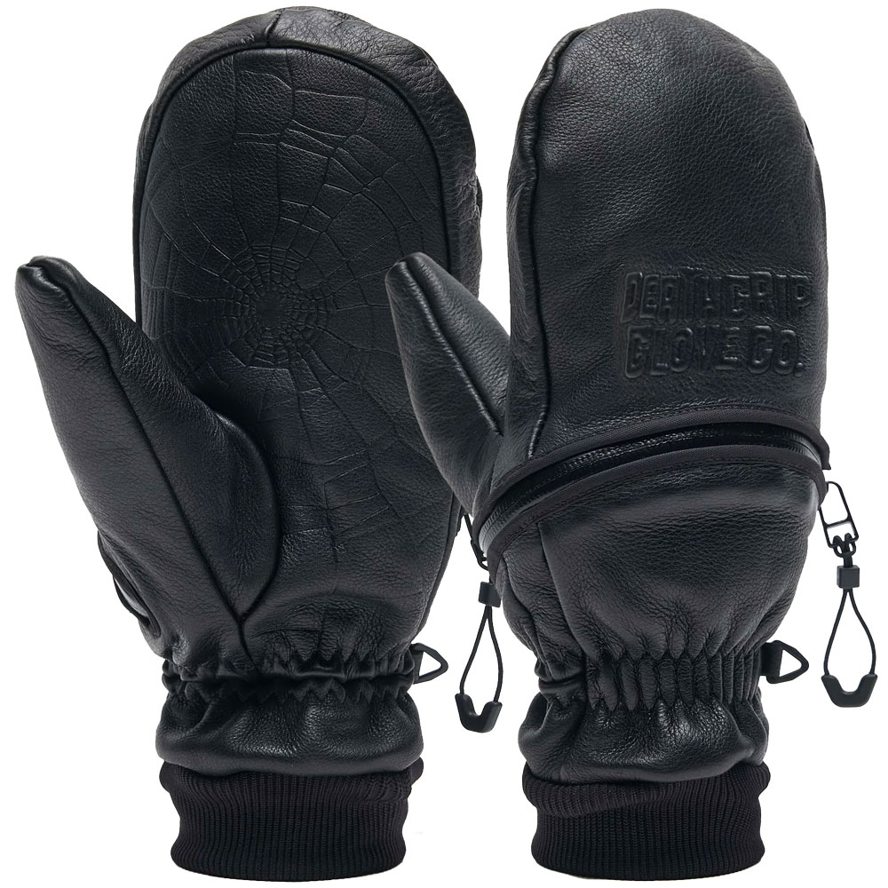 Deathgrip Ghoul Leather Mitten Black günstig online kaufen