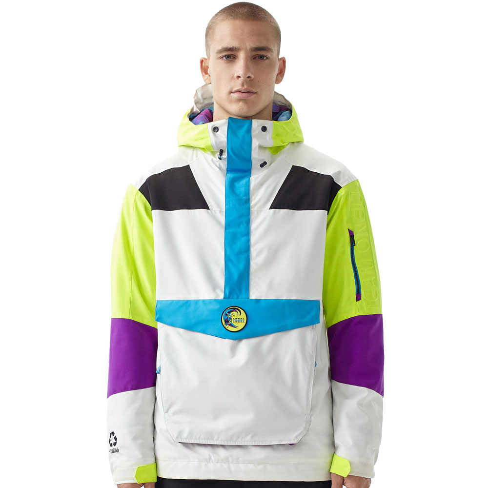 Oneill Frozen Wave Anorak HerrenJacket Powder White FunSportVision