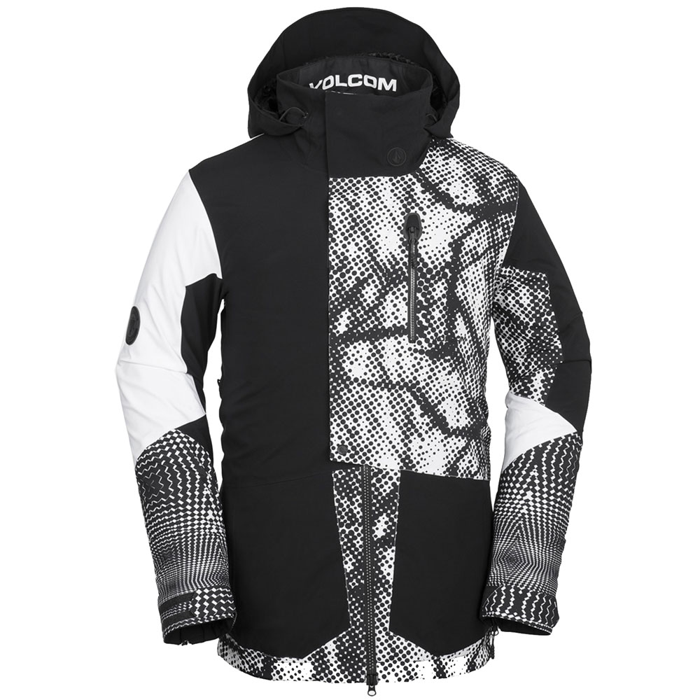 BL Stretch Gore Jacket HerrenSnowboardjacke Black White Fun