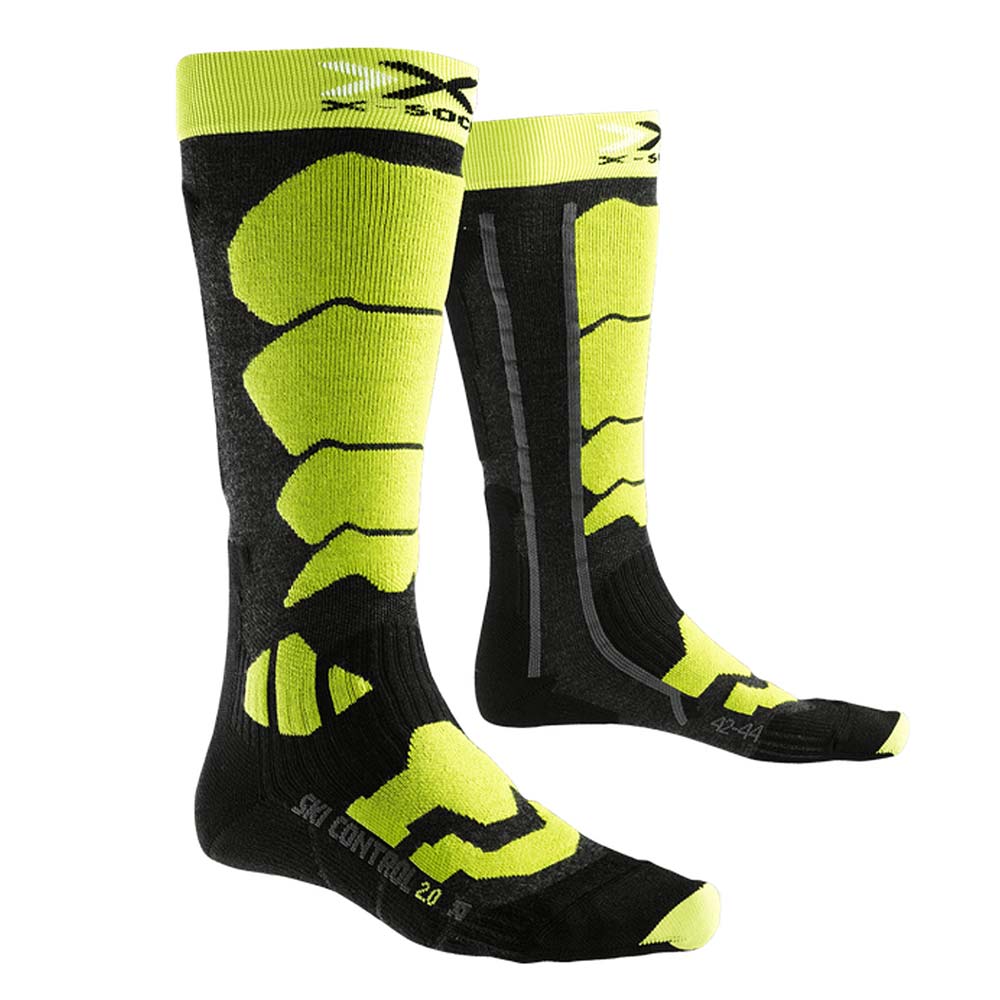 X-Bionic Ski Control 2 Unisex-Skisocken Anthracite/Green günstig online kaufen