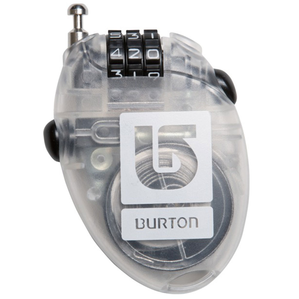 Burton Cable Lock Snowboard Schloss (clear) FunSportVision