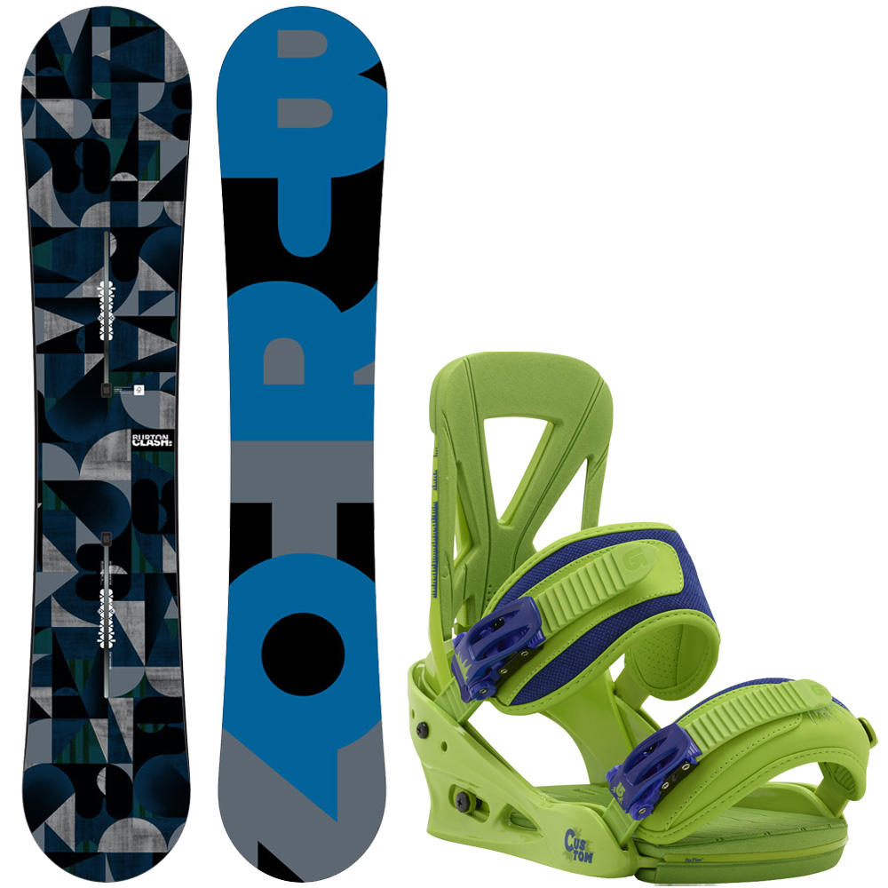 Burton Clash ICS Snowboard 151 cm 2017 + Burton Custom Re-Flex 2016