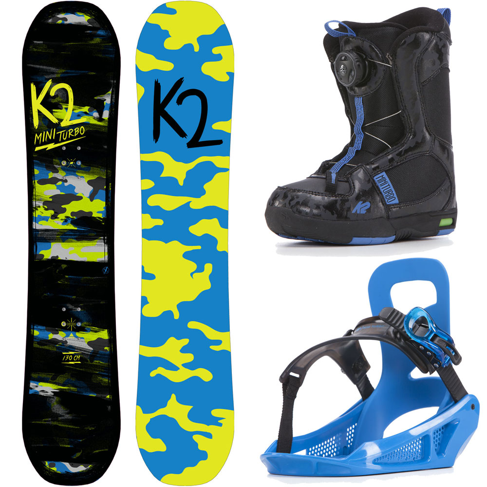 K2 Mini Turbo Boys XS Package Snowboardset 2018 FunSportVision