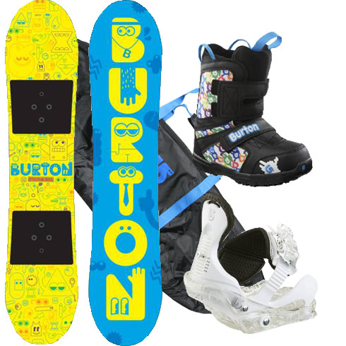 Burton After School Snowboardset (100cm) - Bindung - Schuh (34.0) 2013