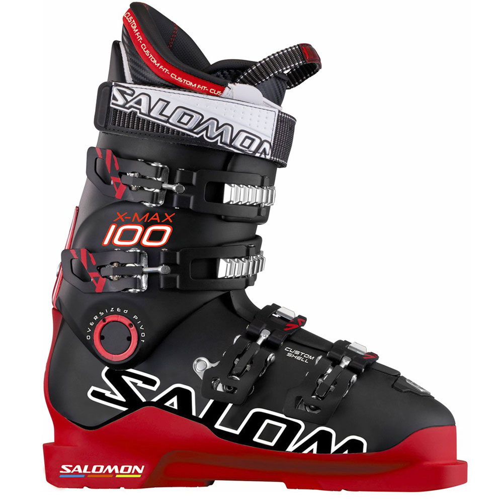 Salomon X Max 100 Skistiefel (black red) | Fun-Sport-Vision