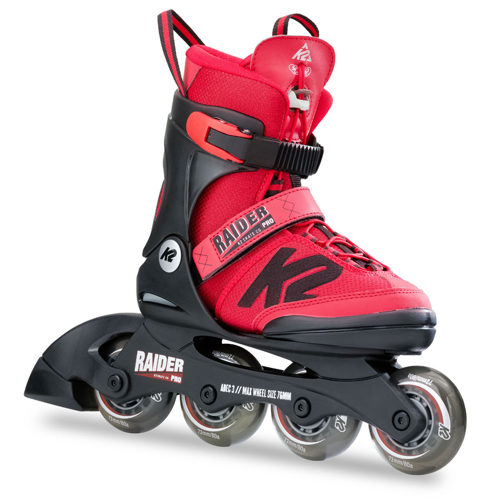 K2 Raider Pro Pack Junior KinderInlineskates Black/Red FunSportVision