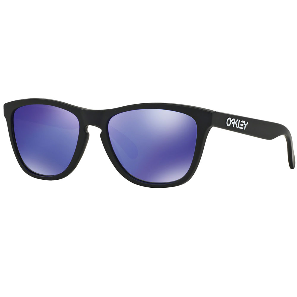 Oakley Frogskins Sonnenbrille Matte Black/Violet Iridium günstig online kaufen