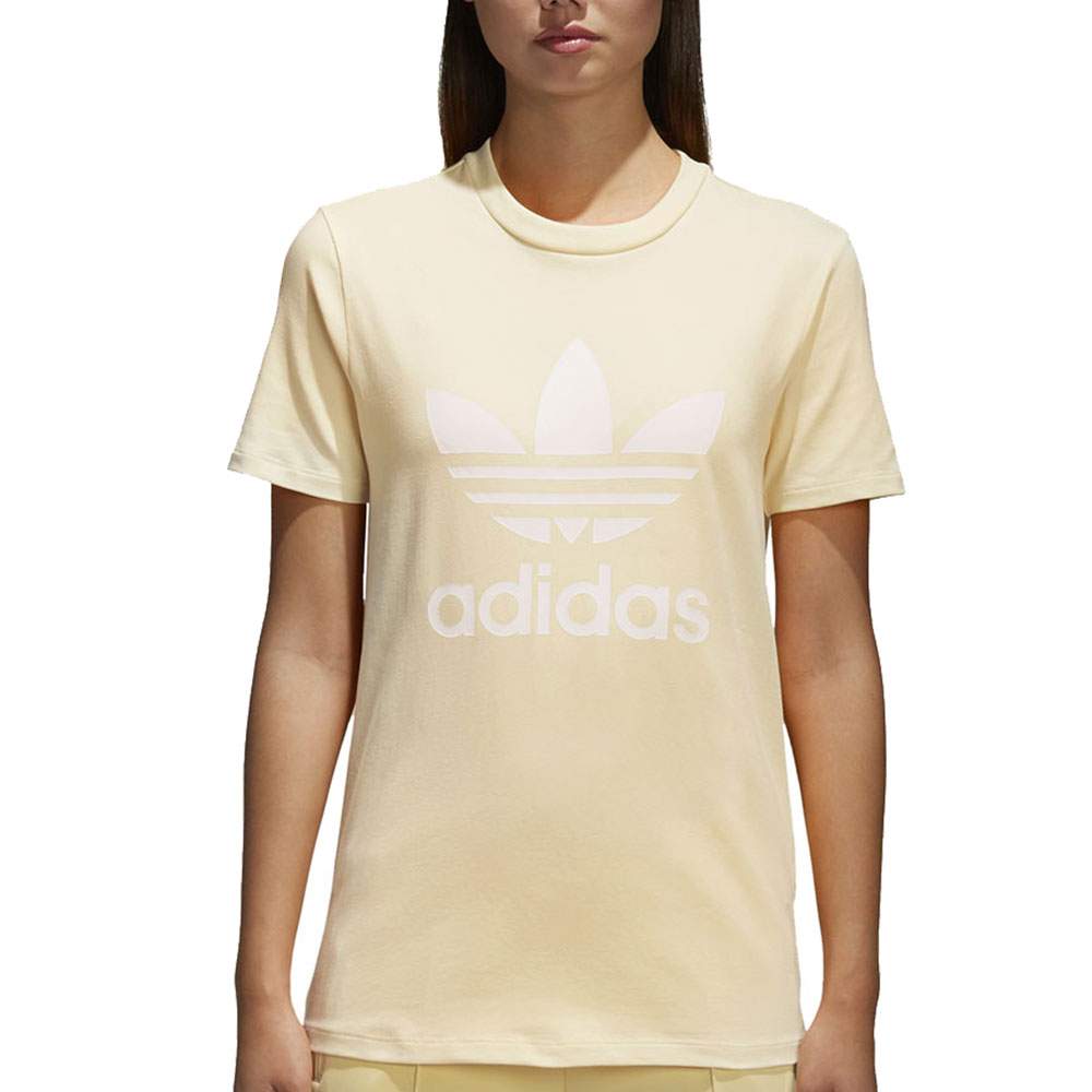 adidas Originals Trefoil Tee Damen-Shirt Mist Sun/White günstig online kaufen