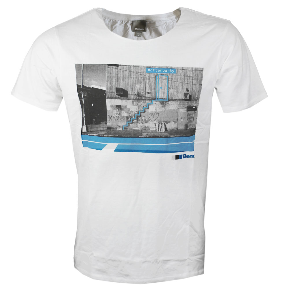 Bench Afterparty Herren T-Shirt White | Fun-Sport-Vision