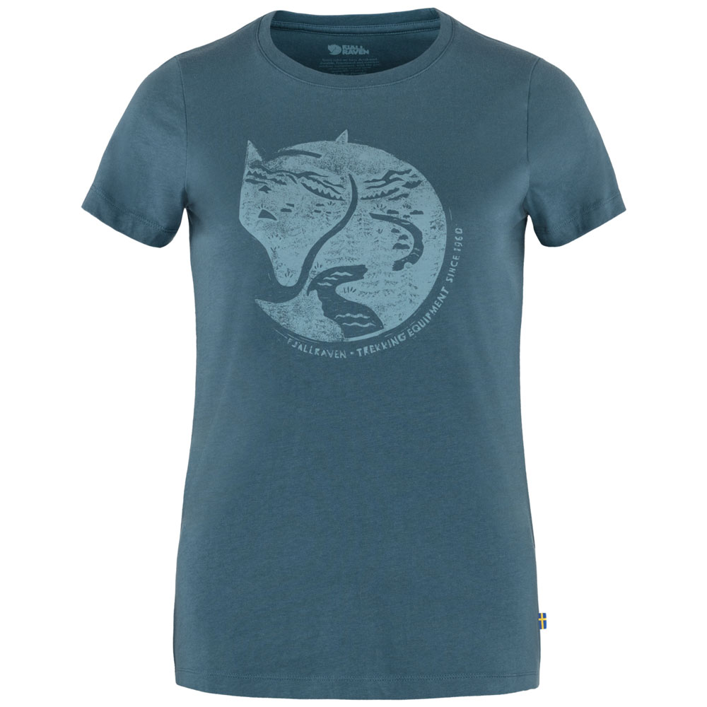 Fjaellraeven Arctic Fox Print lndigo BIue günstig online kaufen