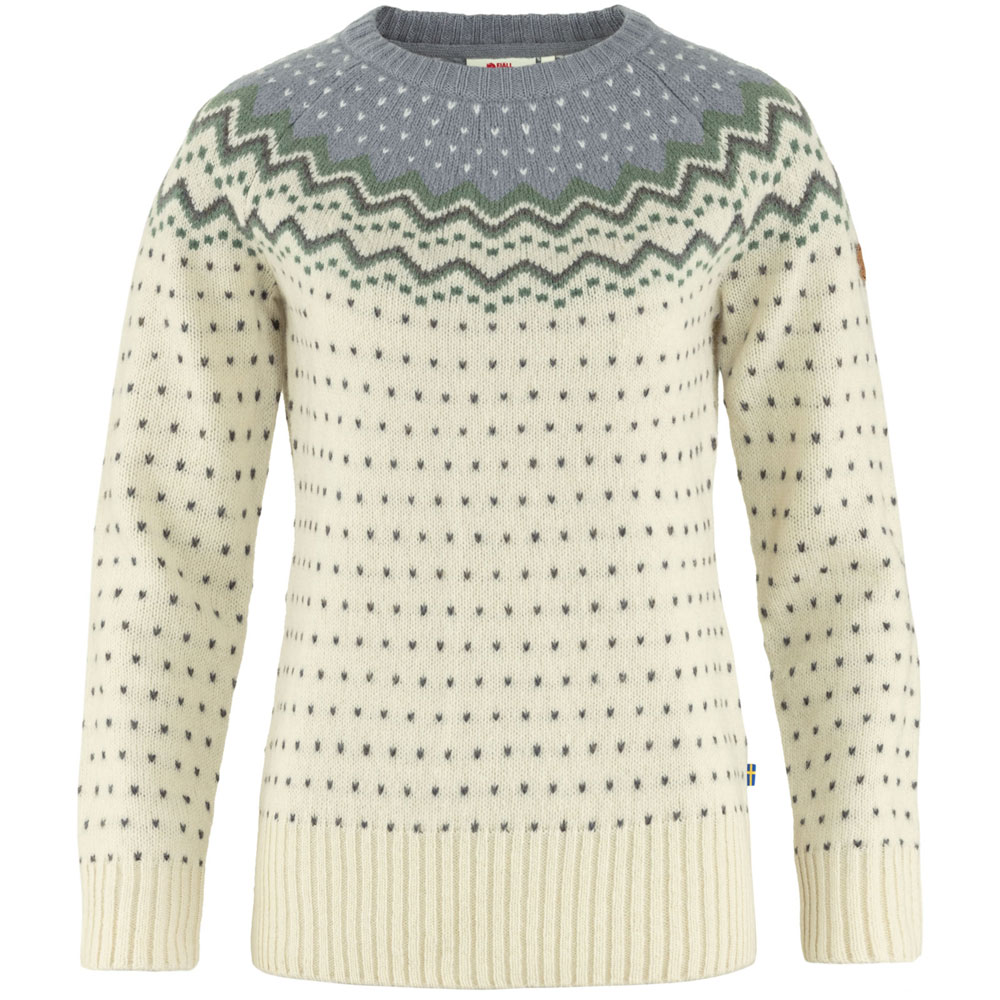 Fjaellraeven Oevik Knit Sweater Chalk White/Flint Grey günstig online kaufen