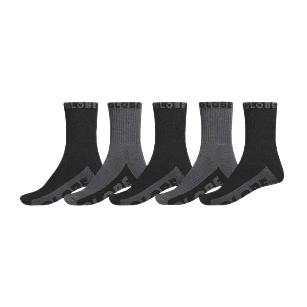Globe Crew Socks  Black Grey günstig online kaufen