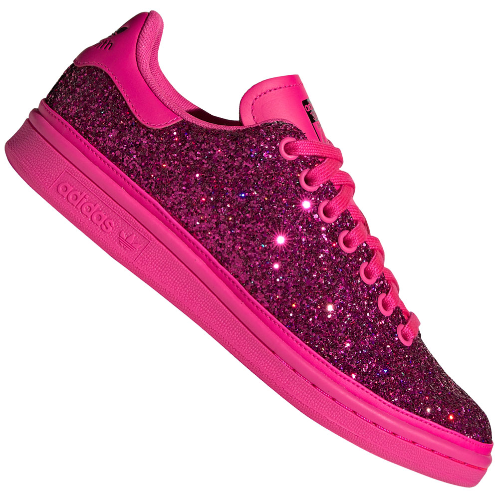 adidas stan smith pink glitter