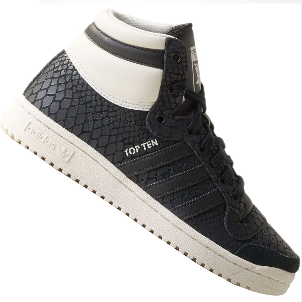 adidas top ten hi black white