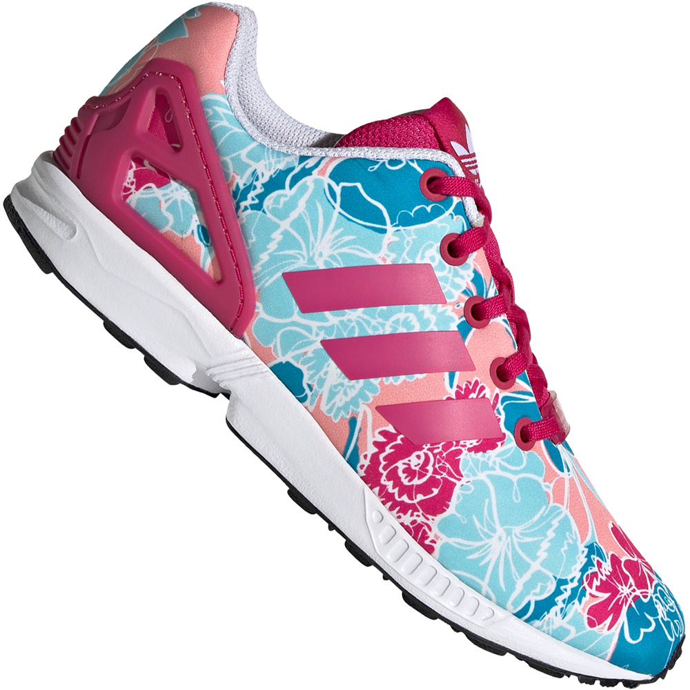 zx flux avec des roses