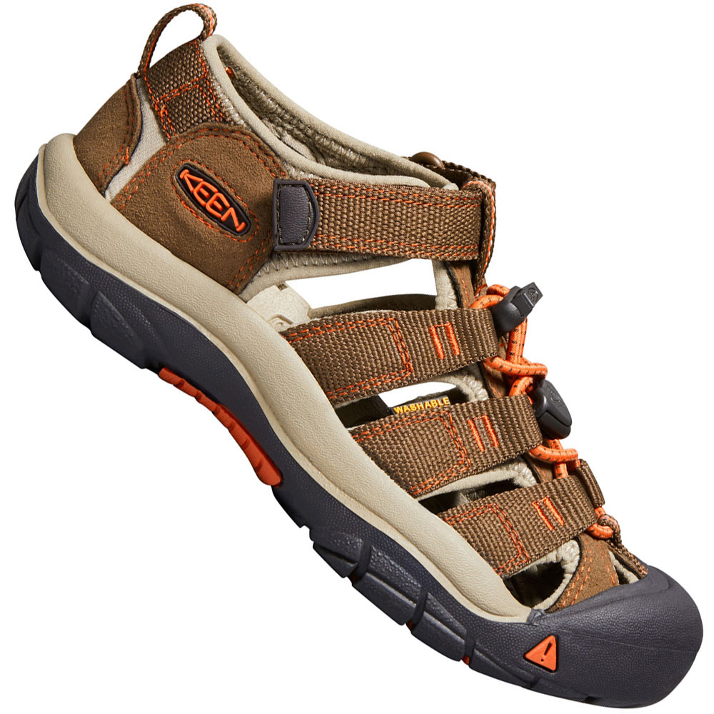 Keen Youth Newport H2 Kinder-Sandalen Dark Earth/Spicy Orange | Fun ...