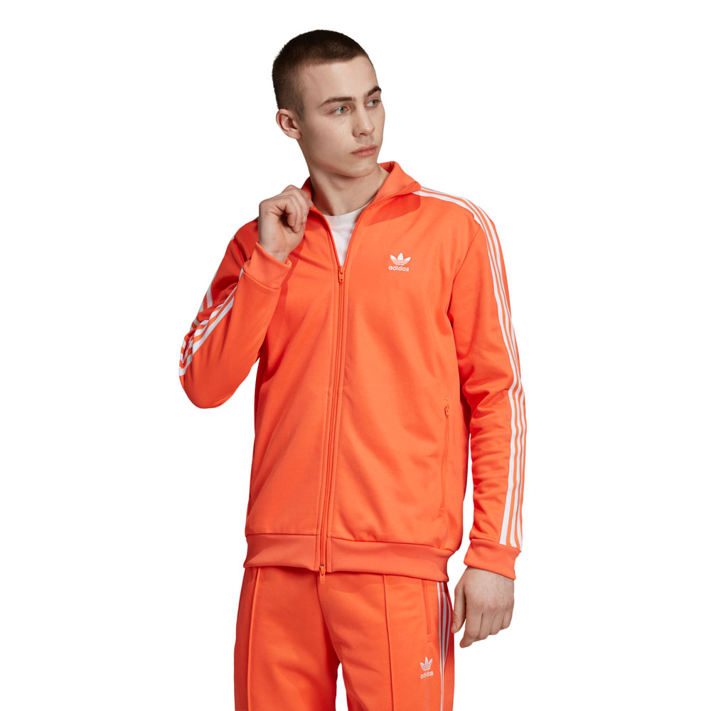 orange adidas tracksuit