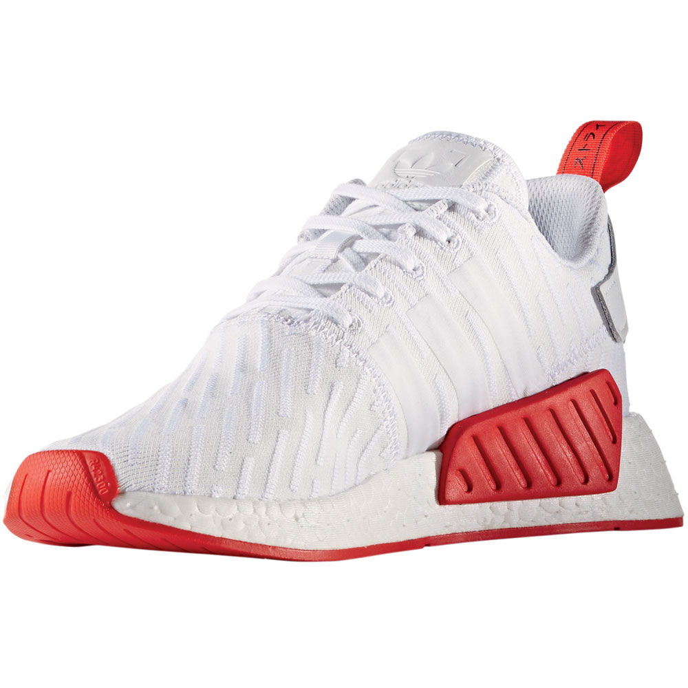 adidas Originals NMD_R2 Primeknit Unisex-Sneaker White | Fun-Sport-Vision