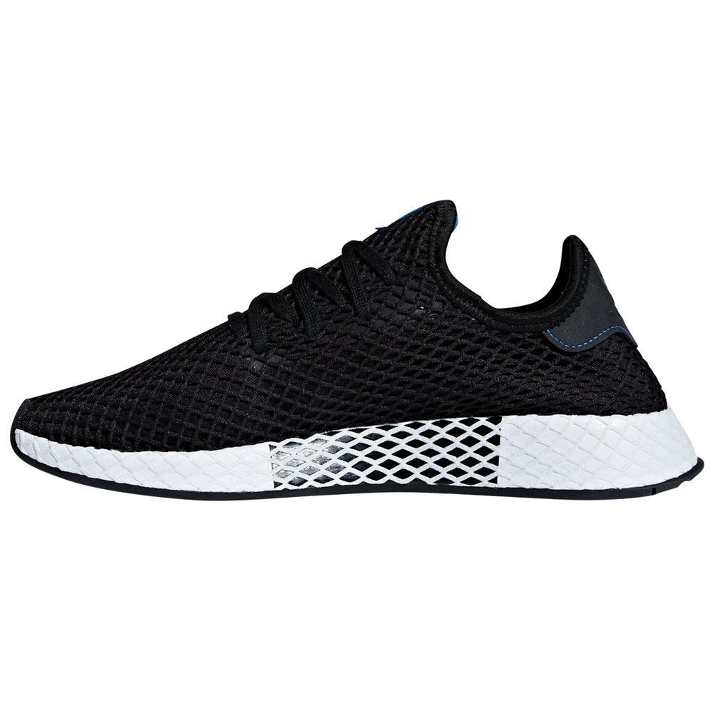 adidas Originals Deerupt Runner Unisex-Sneaker Black/Blue Bird | Fun-Sport-Vision