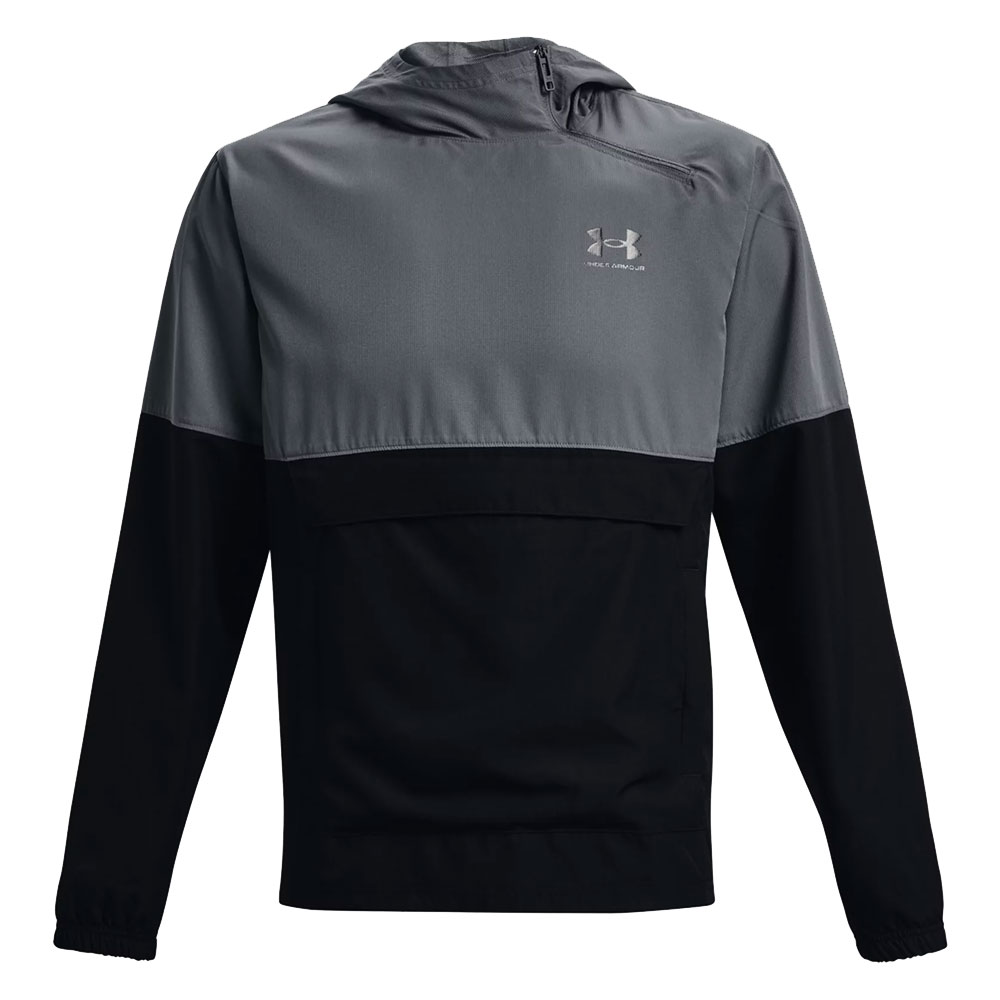Under Armour Woven Asym Zip Pitch Gray/Black