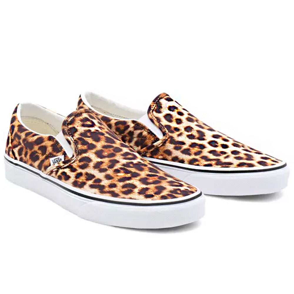 Vans Classic SlipOn Leopard Black True White Fun Sport Vision