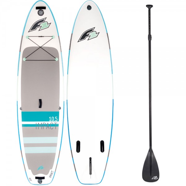 F2 Inflatable Impact Stand Up Paddle Board Set Blue