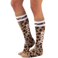 Eivy Cheerleader Wool Socks Leopard