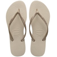 Havaianas Slim Flip Sand Grey/Light Golden Flops