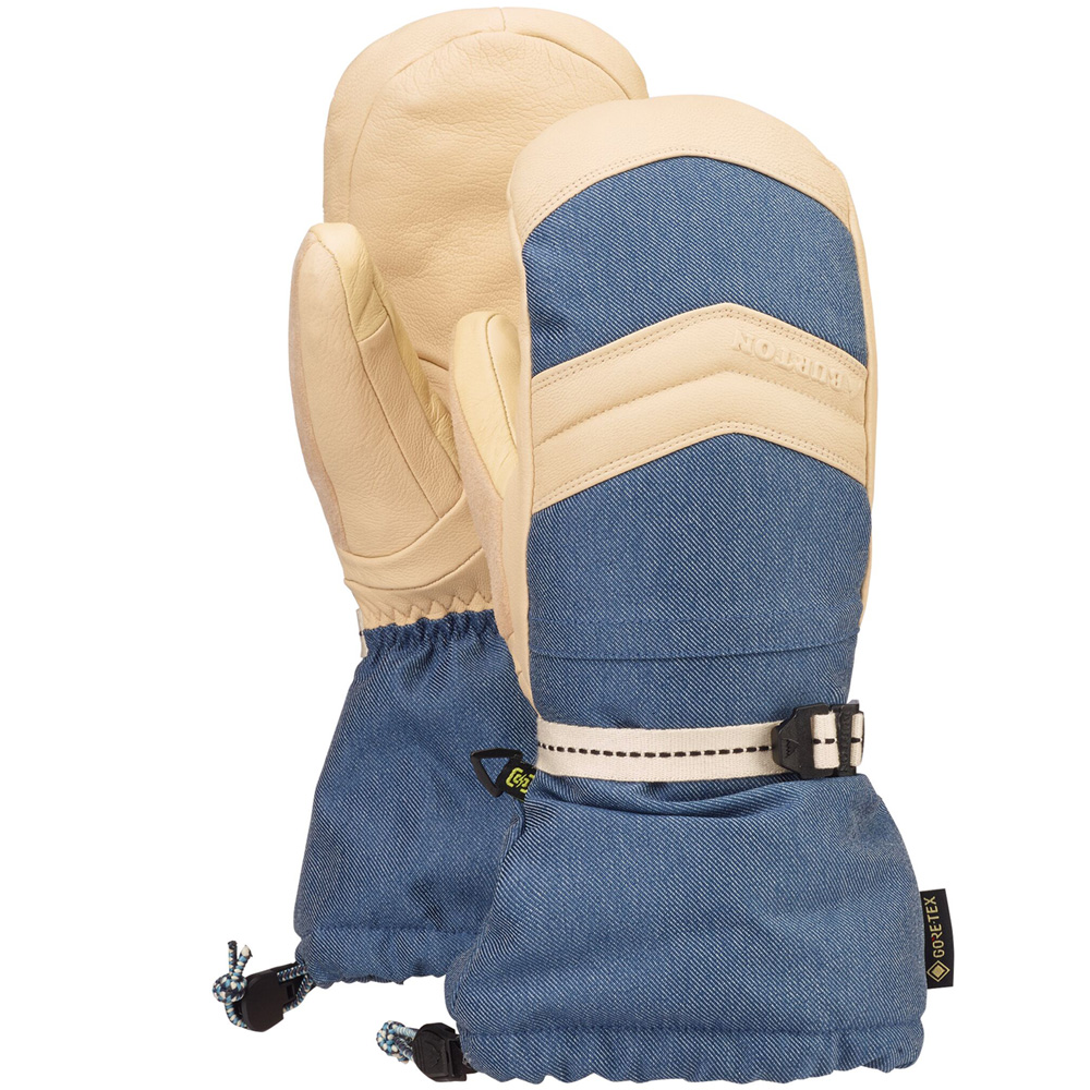 Burton GoreTex Warmest Mitten Light Denim Fun Sport Vision