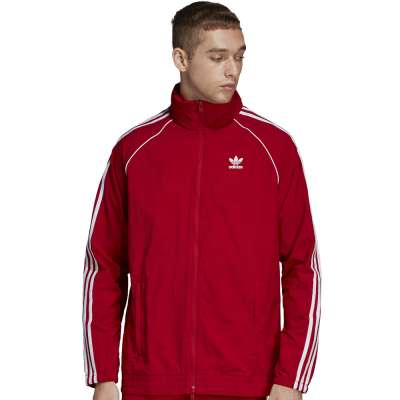 adidas Originals Superstar Windbreaker Herren Jacke Power Red Fun Sport Vision