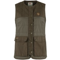 Fjaellraeven Forest Wool Padded Vest Dark Olive
