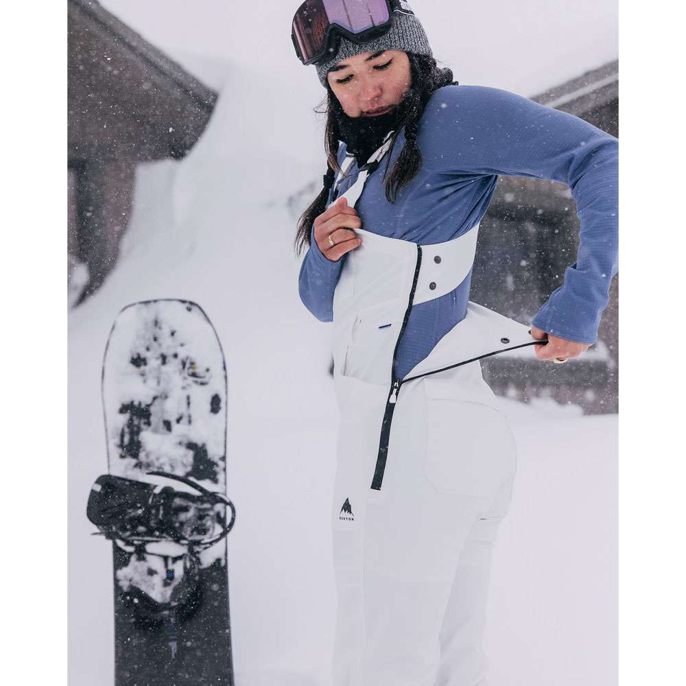 Burton Avalon Bib Stout White | Fun Sport Vision