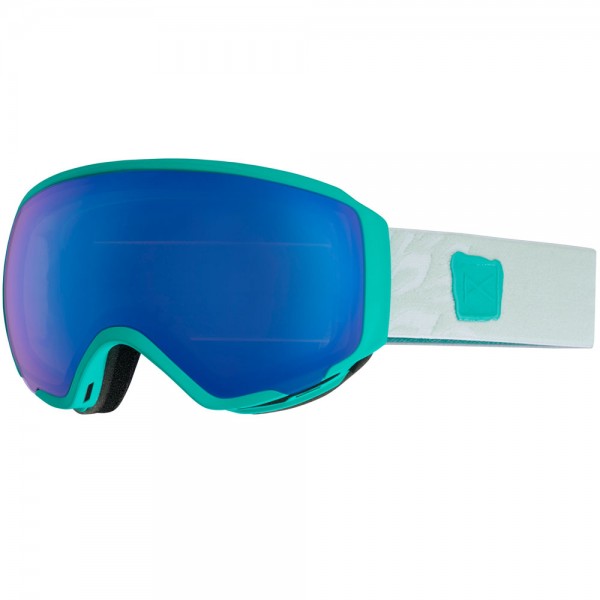 Anon WM1 Damen-Snowboardbrille mit Skimaske Empress Teal/Sonar Blue