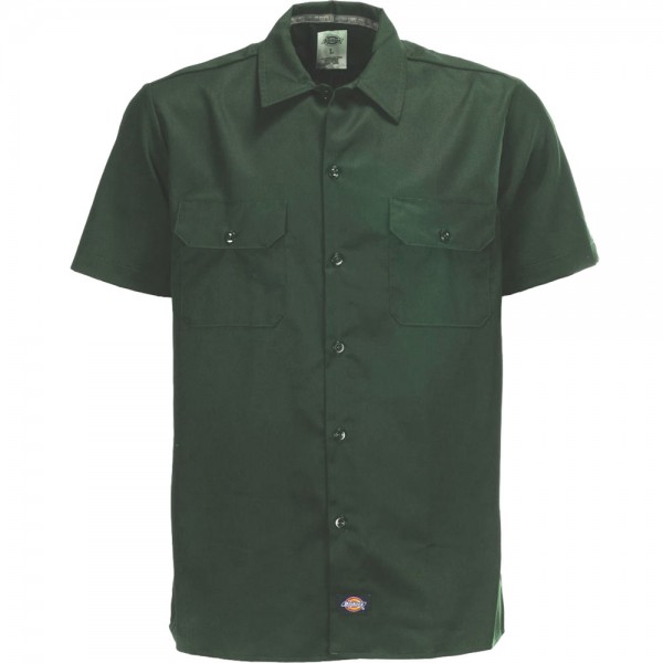 Dickies Short Sleeve Slim Work Shirt Herren-Hemd Olive Green