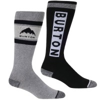 Burton Womens Weekend Midweight Socks 2 Pack True Black