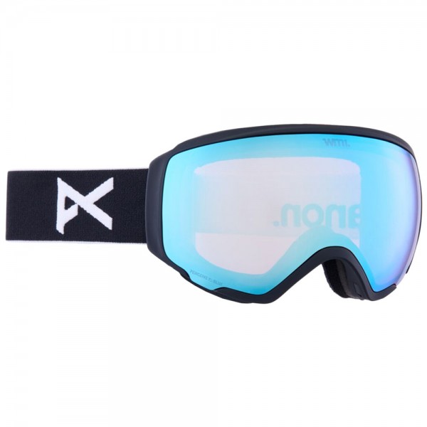 anon WM1 MFI with Spare Goggle Black Prcv Variable Blue