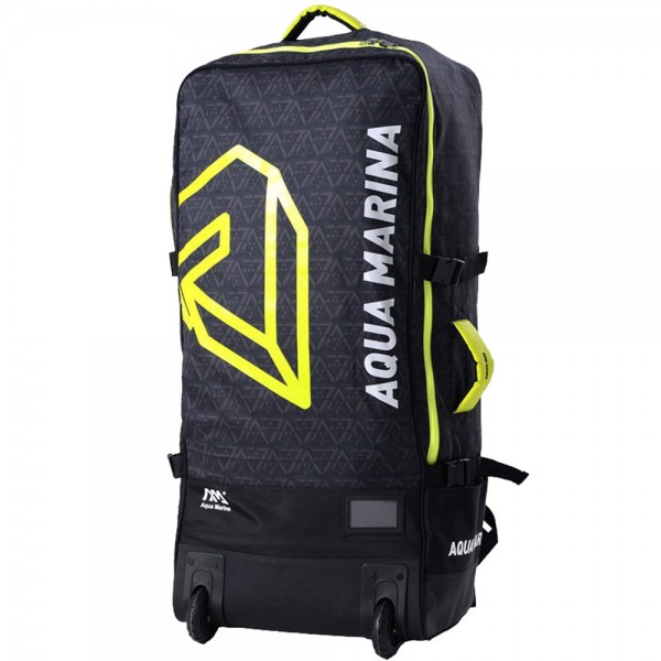 Aqua Marina Advanced Luggage Bag with Wheels 90L Black Yellow