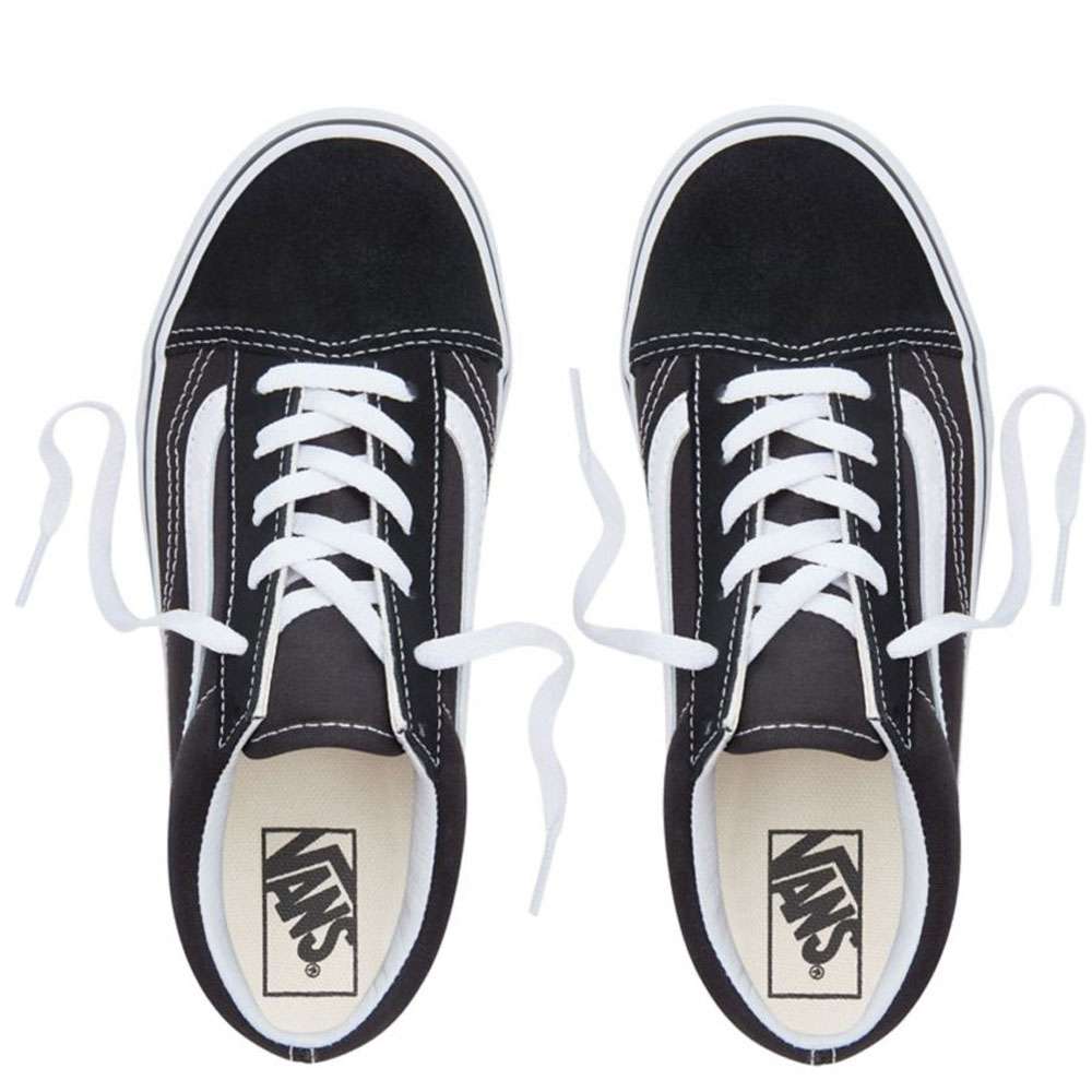 Black and white tie up vans deals