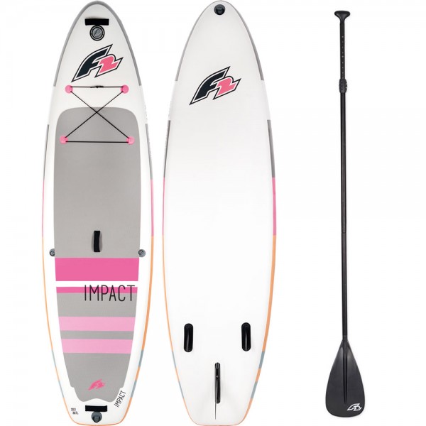 F2 Inflatable Impact Stand Up Paddle Board Set Pink