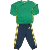 adidas Performance Crew Jogger Kinder-Trainingsanzug Green/Yellow