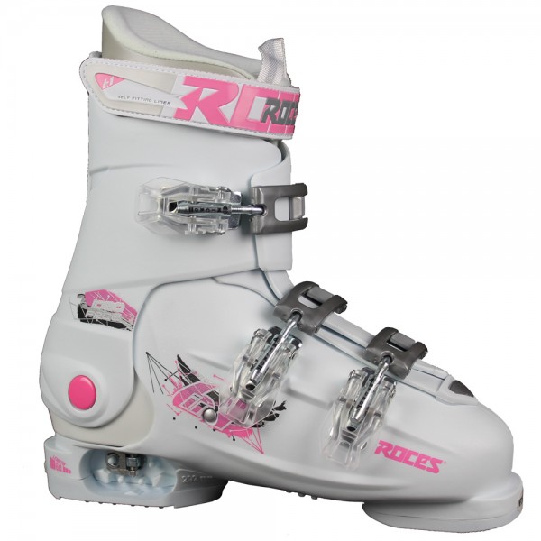 Roces Idea Free Kinder-Skistiefel White/Deep Pink Vision | Fun Sport