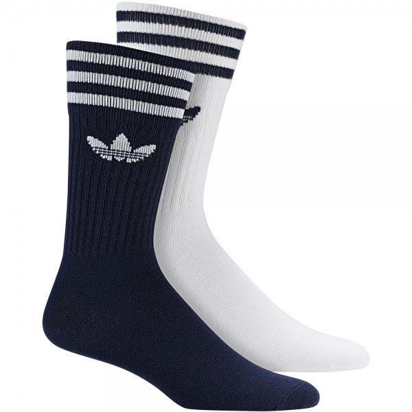 adidas Originals Solid Crew Socks 2 Paar Socken Dark Blue