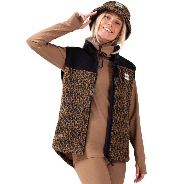 Eivy Lumberjackie Sherpa Vest Leopard