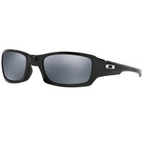 Oakley Fives Squared Sonnenbrille Polished Black/Black Polarized
