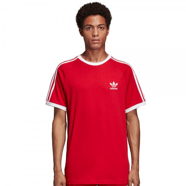adidas Originals 3-Stripes Tee Herren-Shirt Power REd