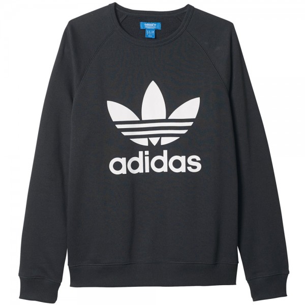 adidas Originals Trefoil Fleece Crew Herren-Sweatshirt Black