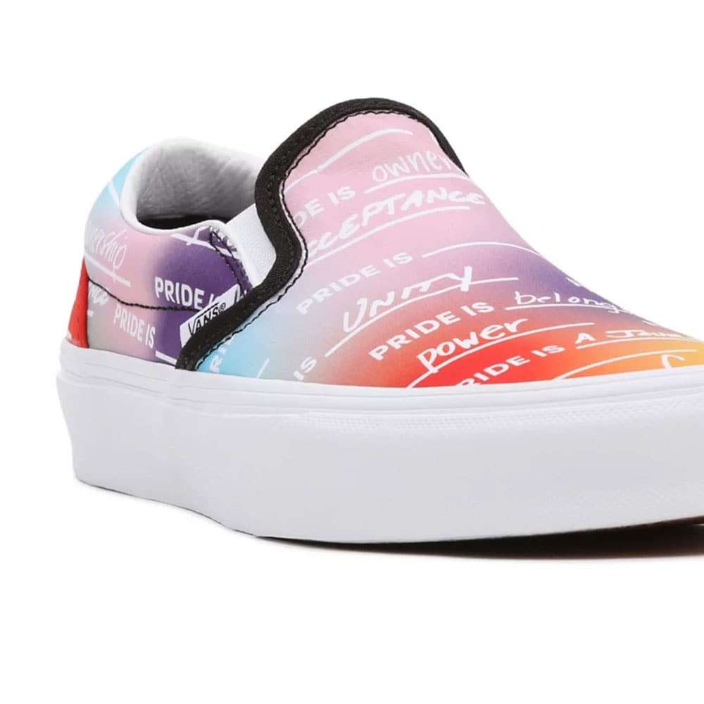 Superstar slip on black rainbow sale
