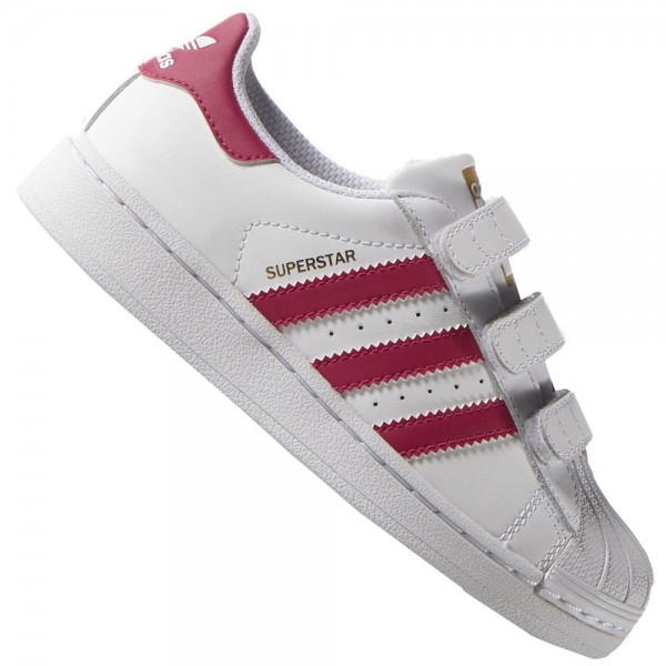 adidas Originals Superstar CF C Kinder-Sneaker White/Bold Pink