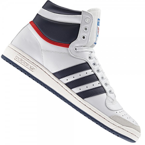adidas Top Ten Hi Sneaker D65161 White/Navy/Red
