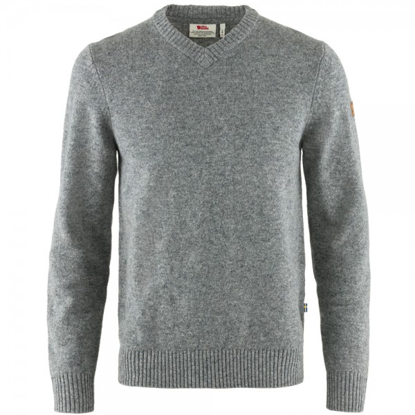 Fjaellraeven Oevik V-Neck Sweater Grey